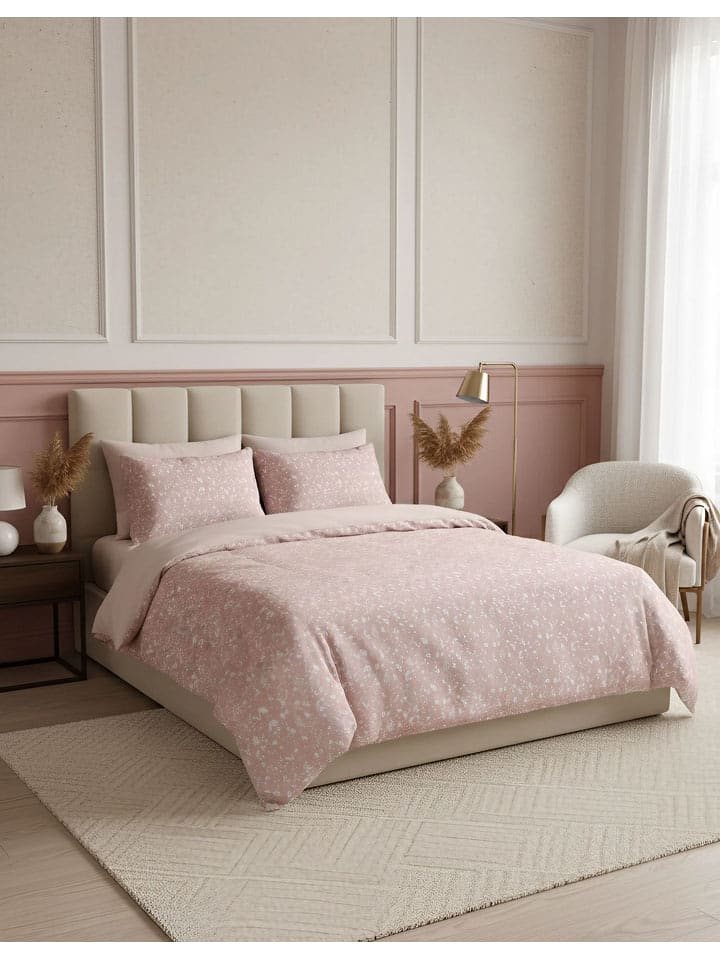 Mijolnir Komplet pościeli renforcé w kolorze jasnoróżowym rozmiar: 200x200 cm