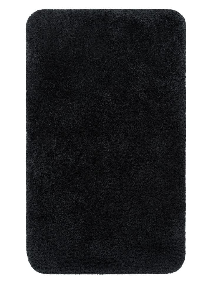 Homie Living Dywanik łazienkowy "Porto Azzurro" w kolorze czarnym rozmiar: 80x150 cm