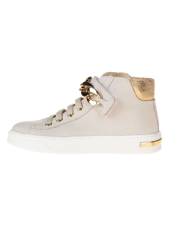 Primigi Skórzane sneakersy "Stylish" w kolorze białym rozmiar: 25