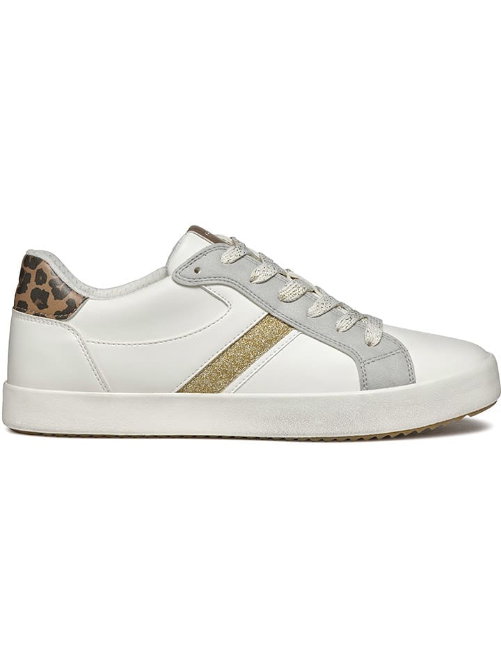 Geox Sneakersy "Blomiee" w kolorze złoto-srebrno-białym rozmiar: 39