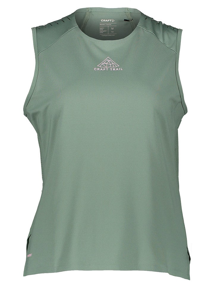 Craft Top "Pro Trail" w kolorze szarozielonym do biegania rozmiar: XL