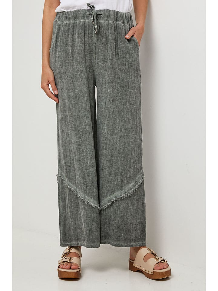 Lin Passion Spodnie w kolorze khaki rozmiar: 40/42