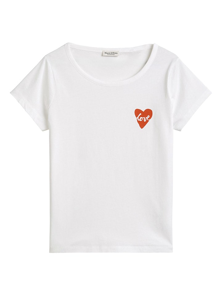 Marc O´Polo Koszulka w kolorze biało-czerwonym rozmiar: XL