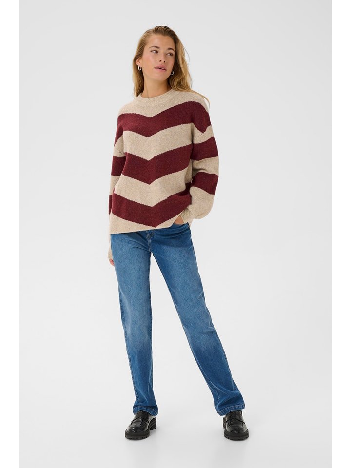 Kaffe Sweter w kolorze beżowym rozmiar: L