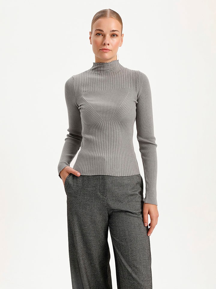 BGN Sweter w kolorze szarym rozmiar: 40