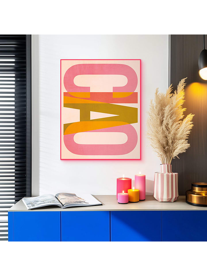 Orangewallz Druk artystyczny "Big Ciao" w ramce rozmiar: 40x50 cm