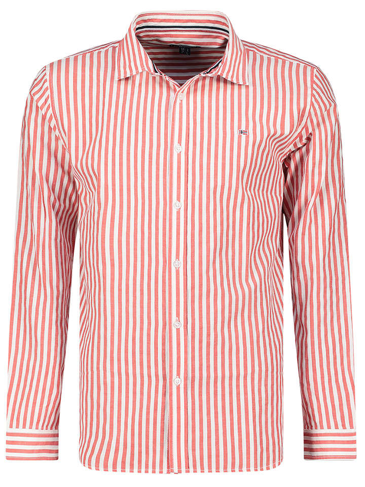 Geographical Norway Koszula "Zevian" - Regular fit - w kolorze czerwonym rozmiar: M