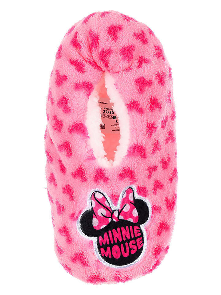 Disney Minnie Mouse Kapcie "Minnie" w kolorze jasnoróżowo-różowym rozmiar: 27-30