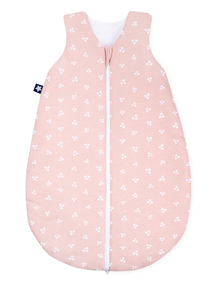 Julius Zöllner Śpiworek "Leafy" w kolorze jasnoróżowym - 2,5 TOG rozmiar: 80/86