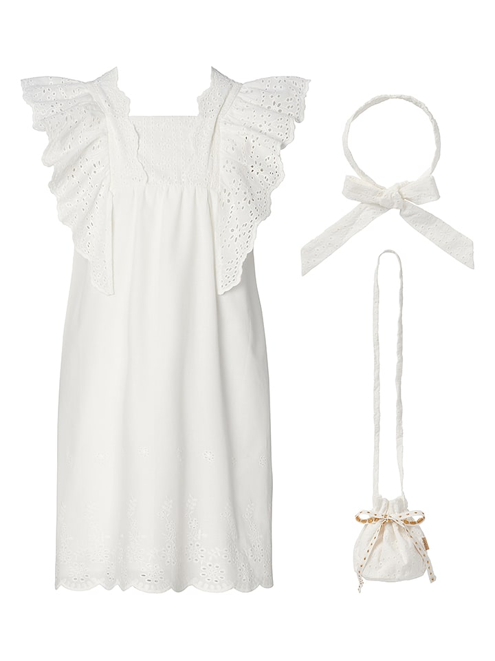 Noppies 3-częściowy zestaw w kolorze białym rozmiar: 104