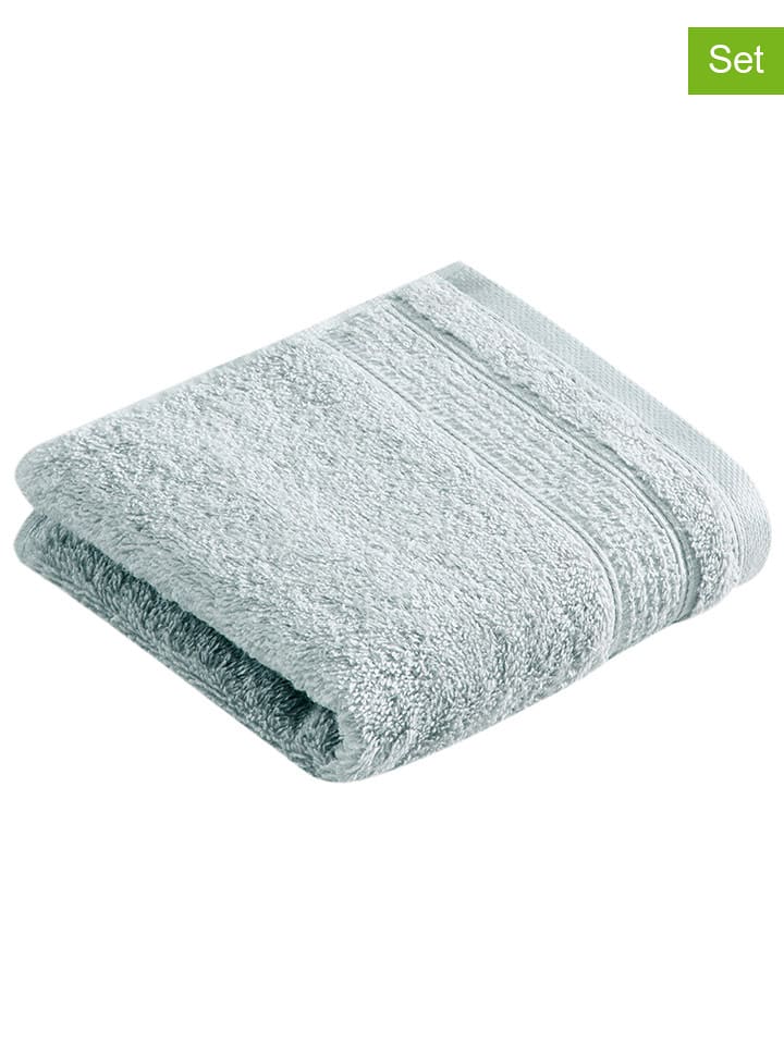 Vossen Ręczniki prysznicowe (2 szt.) "Balance" w kolorze szarym rozmiar: 30x50 cm