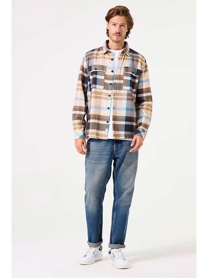 Garcia Kurtka koszulowa w kolorze brązowo-beżowym rozmiar: XXL