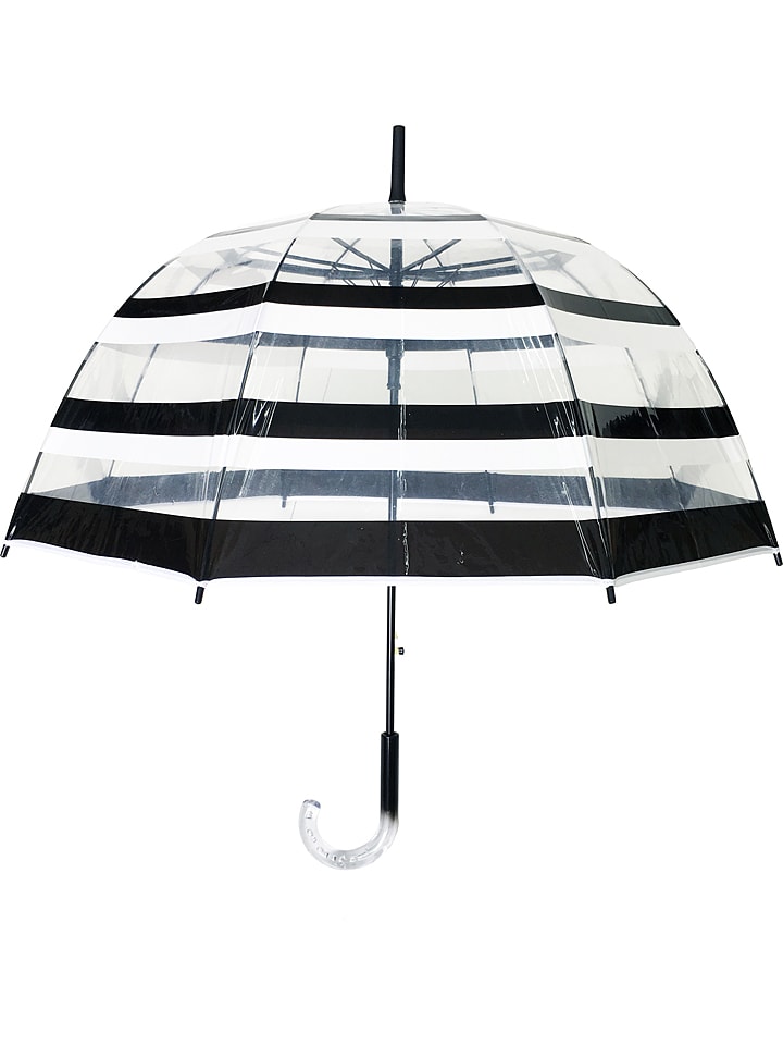 SMATI Parasol "Stripes" w kolorze czarnym - Ø 86 cm rozmiar: onesize