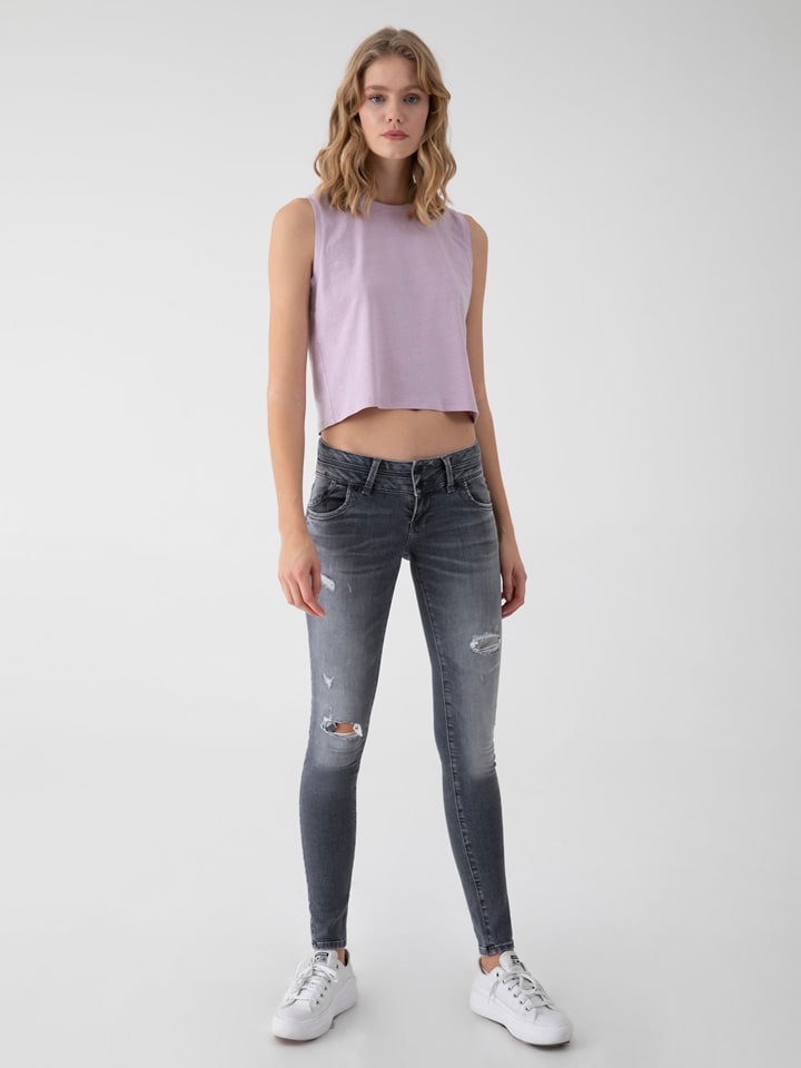 LTB Dżinsy "Aspen" - Slim fit - w kolorze szarym rozmiar: W30/L32