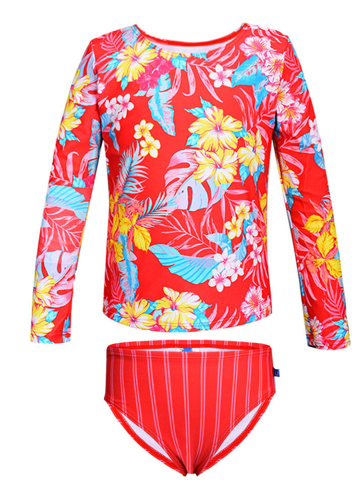 Peek U 2-częściowy zestaw kąpielowy "Sandy" w kolorze czerwonym ze wzorem rozmiar: 104