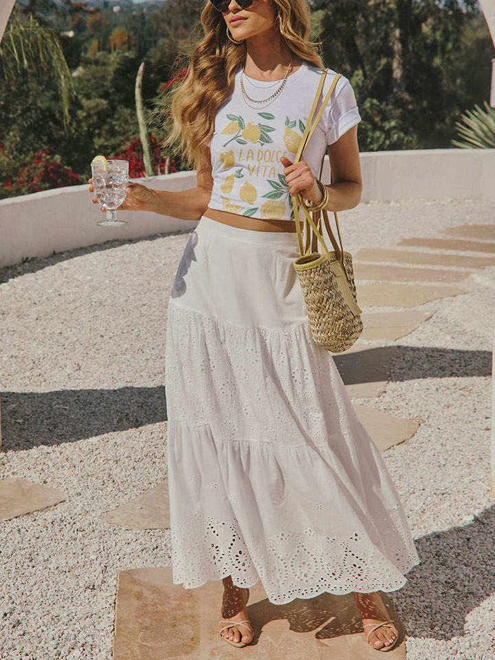 LA Angels Spódnica w kolorze białym rozmiar: S