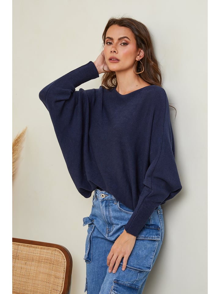 Joséfine Sweter "Hajos" w kolorze granatowym rozmiar: S