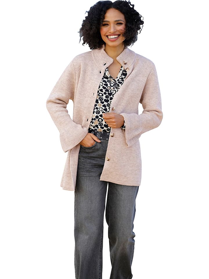 Heine Kardigan w kolorze beżowym rozmiar: 42