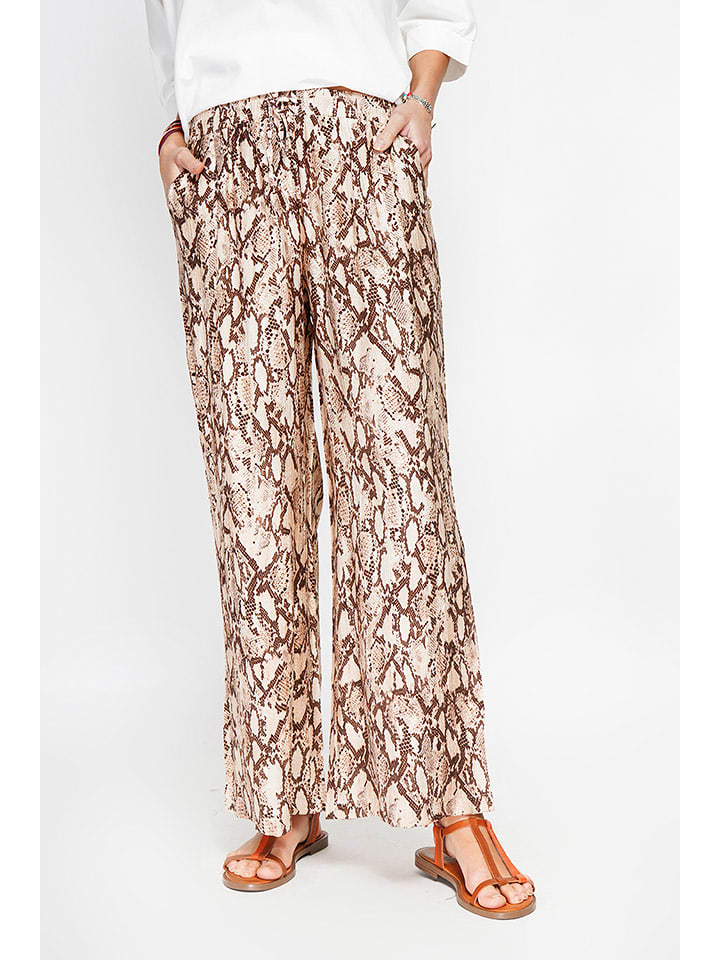 ASSUILI Spodnie w kolorze brązowym rozmiar: 38