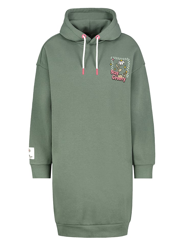 Sublevel Sukienka dresowa w kolorze zielonym rozmiar: S