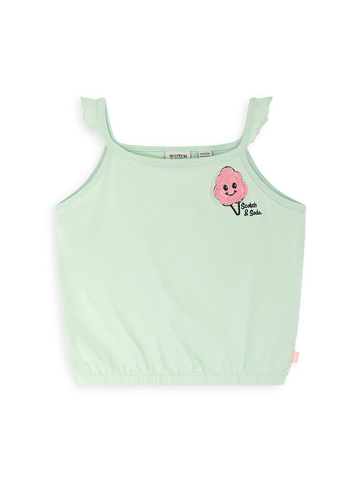 Scotch & Soda Top w kolorze zielonym rozmiar: 146-158