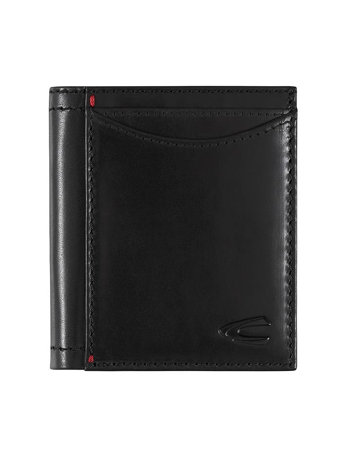 Camel Active Skórzane etui "Salamanca" w kolorze czarnym na karty - 9 x 10 x 1 cm rozmiar: onesize