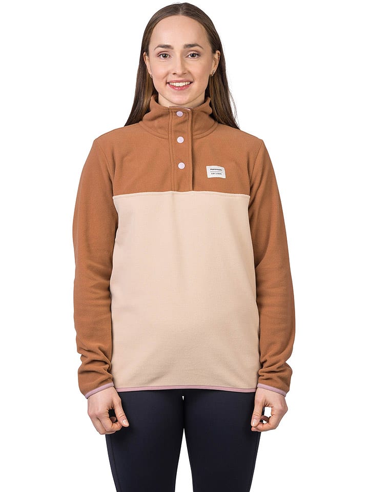 Hannah Bluza polarowa "Nuka" w kolorze jasnobrązowym rozmiar: 38