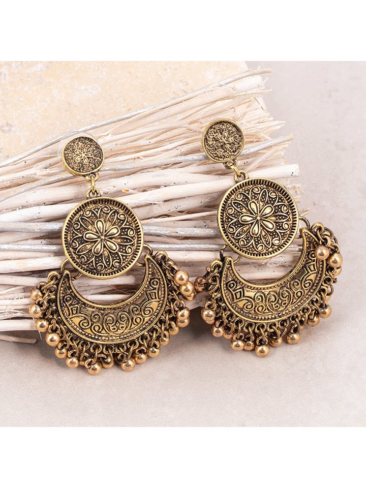 LA CHIQUITA Pozłacane kolczyki-wkrętki rozmiar: onesize