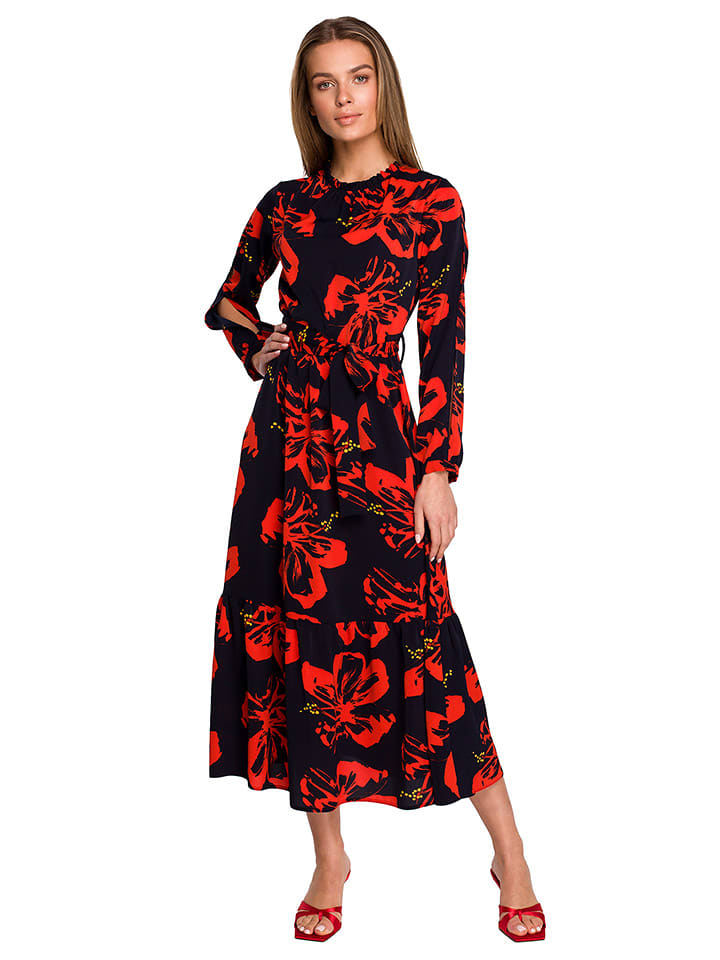 Stylove Sukienka w kolorze czarnym ze wzorem rozmiar: M