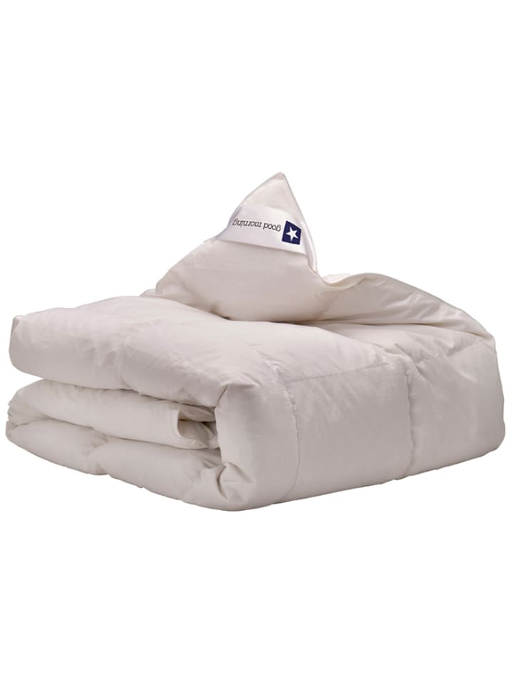 Good Morning Kołdra puchowa w kolorze kremowym rozmiar: 140x220 cm