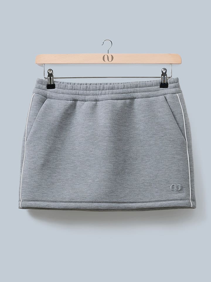 LeGer Spódnica dresowa "Lilou" w kolorze szarym rozmiar: 34