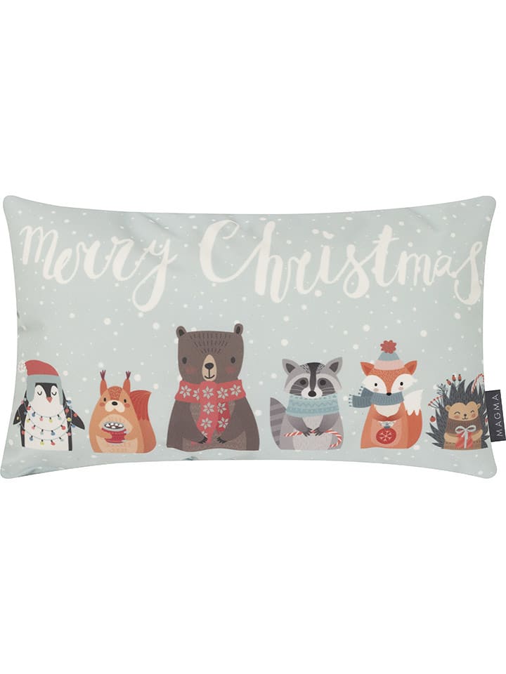 Magma Heimtex Poduszka "Team" w kolorze błękitnym - 30 x 50 cm rozmiar: onesize