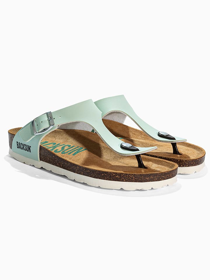 BACKSUN Japonki "Chimbote" w kolorze zielonym rozmiar: 37