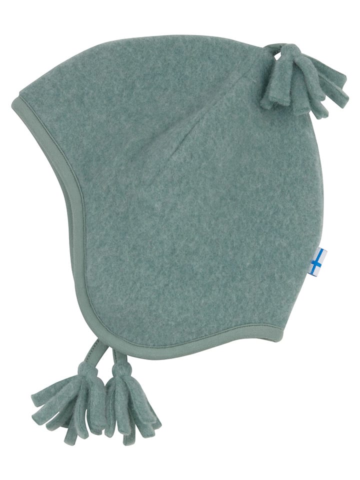 finkid Wełniana czapka "Norsu" w kolorze zielonym rozmiar: 48-50 cm