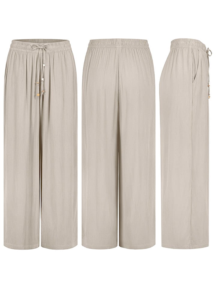 Eight2Nine Spodnie w kolorze beżowym rozmiar: M