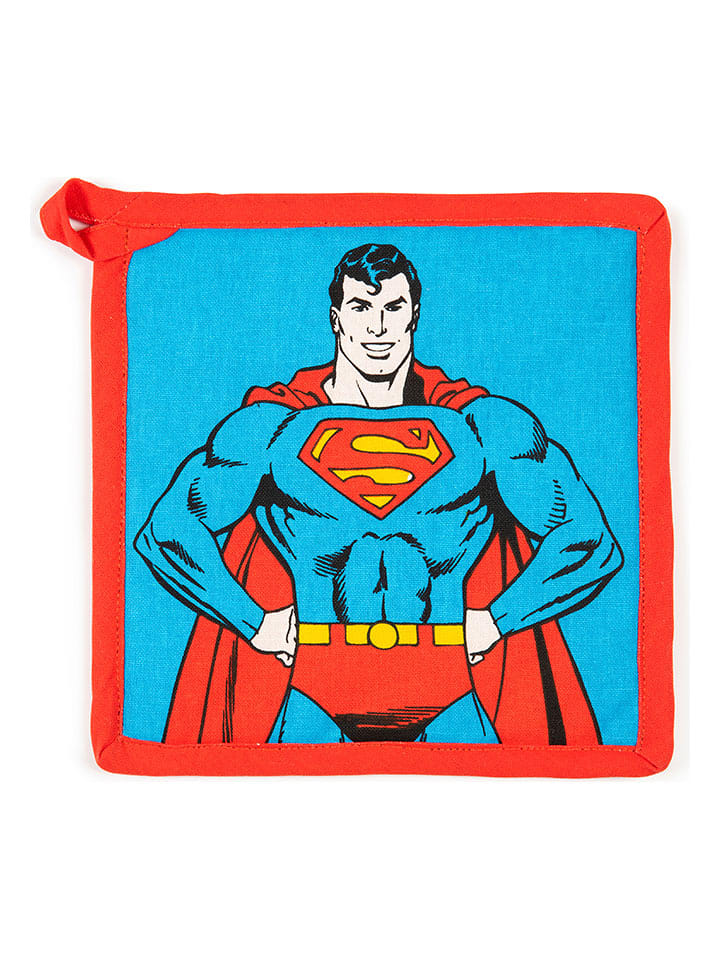 Trendy Kitchen by EXCÉLSA Łapka kuchenna "Supereroi" w kolorze błękitno-czerwonym - 20 x 20 cm rozmiar: onesize