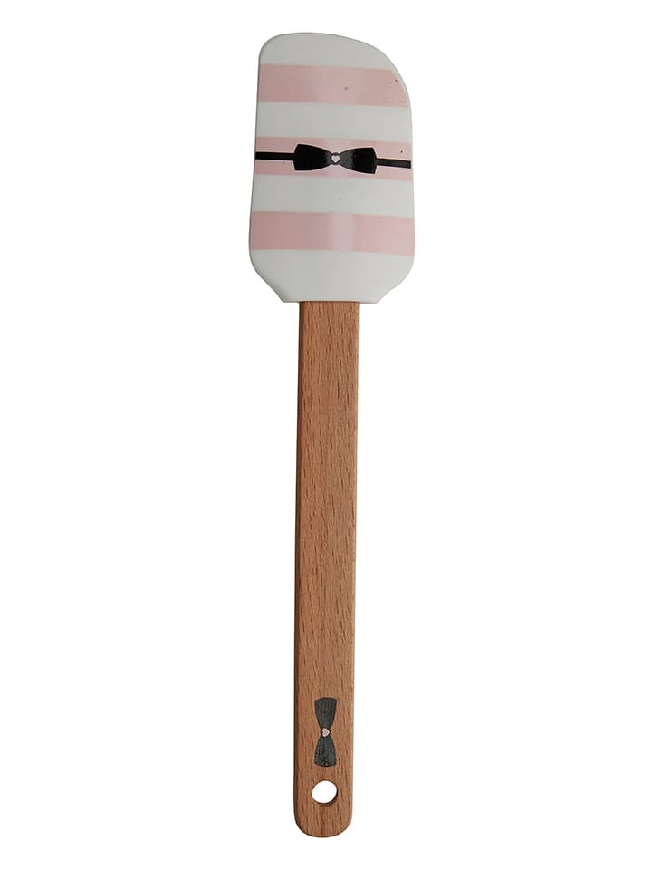 Miss Étoile Szpatułka w kolorze biało-jasnoróżowym do ciasta - dł. 25 cm rozmiar: onesize