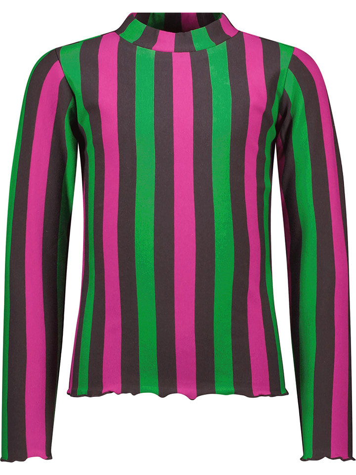 B.Nosy Koszulka w kolorze zielono-antracytowo-różowym rozmiar: 134/140