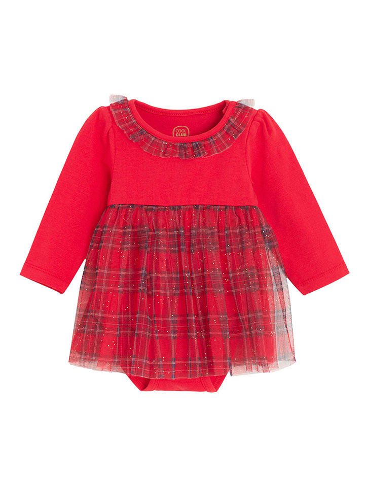 COOL CLUB Sukienka z body w kolorze czerwonym rozmiar: 80