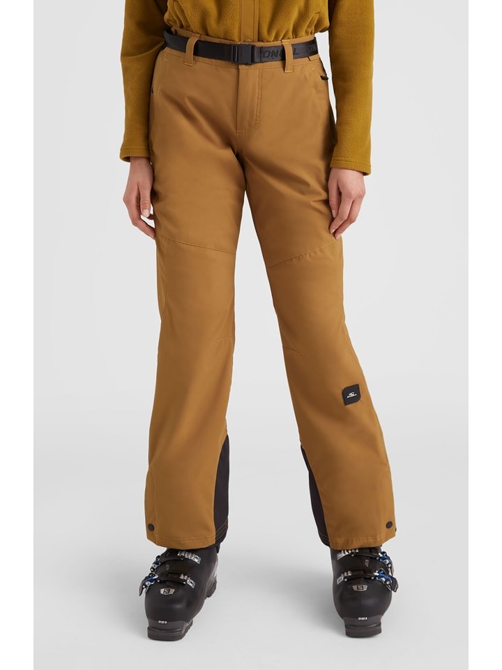 O'Neill Spodnie narciarskie w kolorze jasnobrązowym rozmiar: S