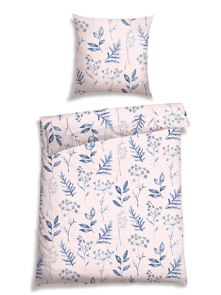 Schiesser Komplet pościeli renforcé w kolorze jasnoróżowym rozmiar: 135x200 cm