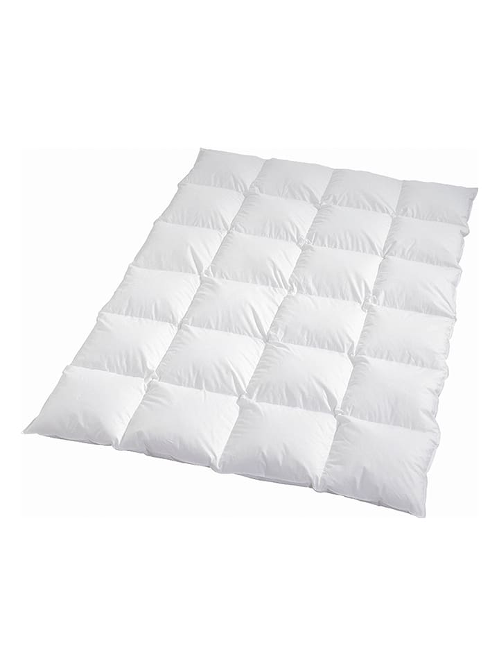 Häussling Bettwaren Całoroczna kołdra puchowa w kolorze białym rozmiar: 155x220 cm