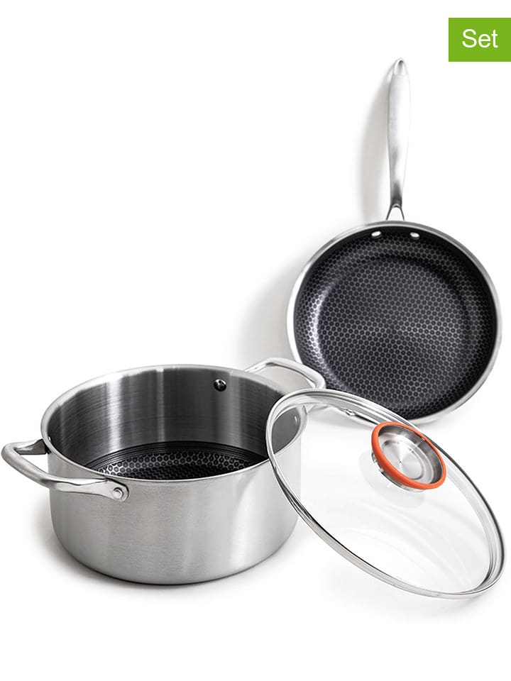 Laguiole 3-częściowy zestaw ''Blackcube'' w kolorze srebrnym rozmiar: onesize