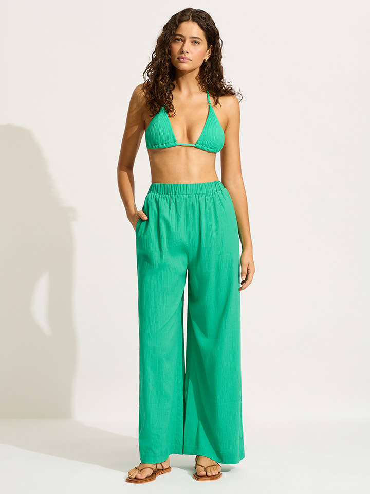 Seafolly Spodnie w kolorze zielonym rozmiar: S