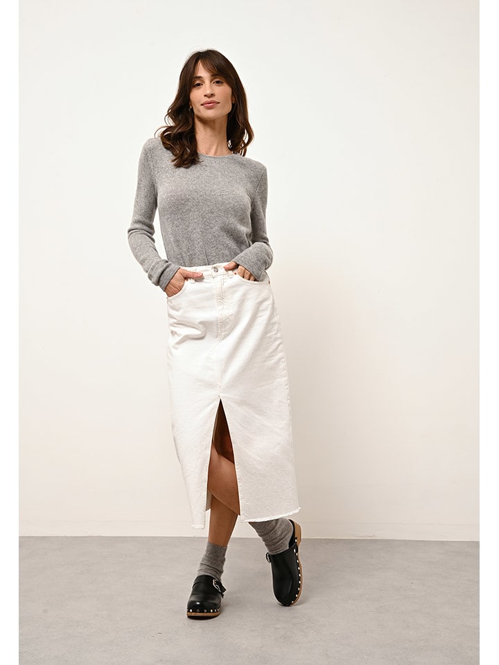 Just Cashmere Kaszmirowy sweter "Joyce" w kolorze szarym rozmiar: S