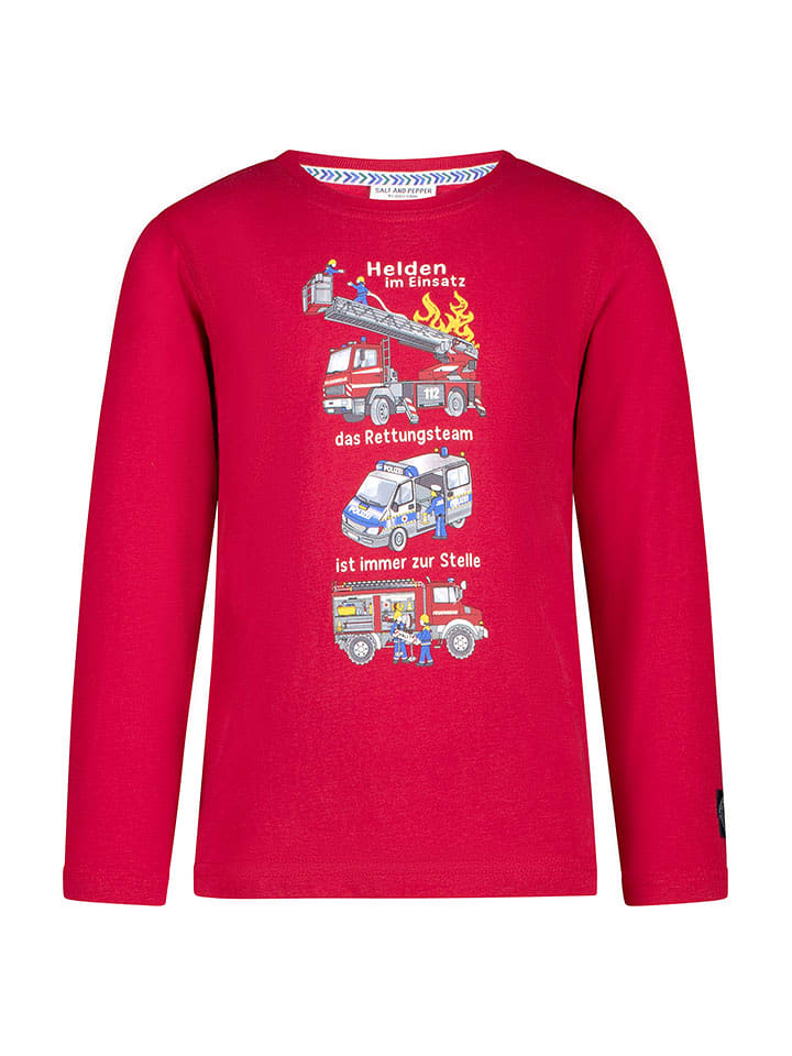 Salt and Pepper Koszulka "Rescue team" w kolorze czerwonym rozmiar: 116/122
