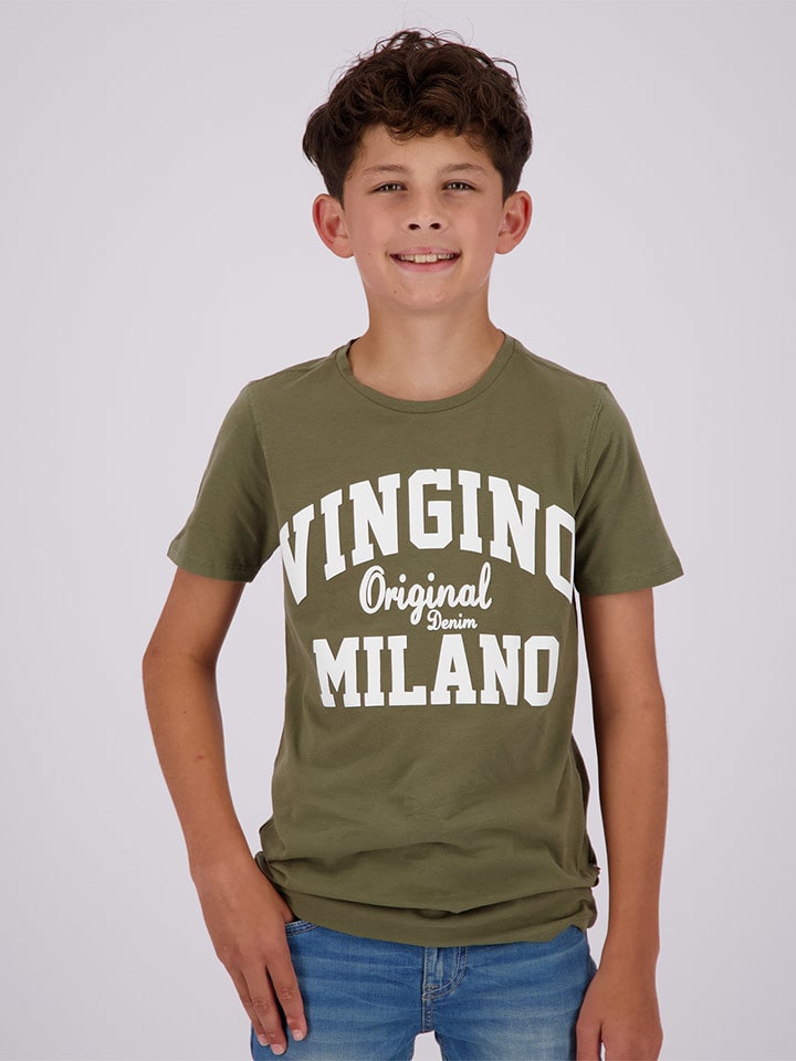 Vingino Koszulka w kolorze khaki rozmiar: 164