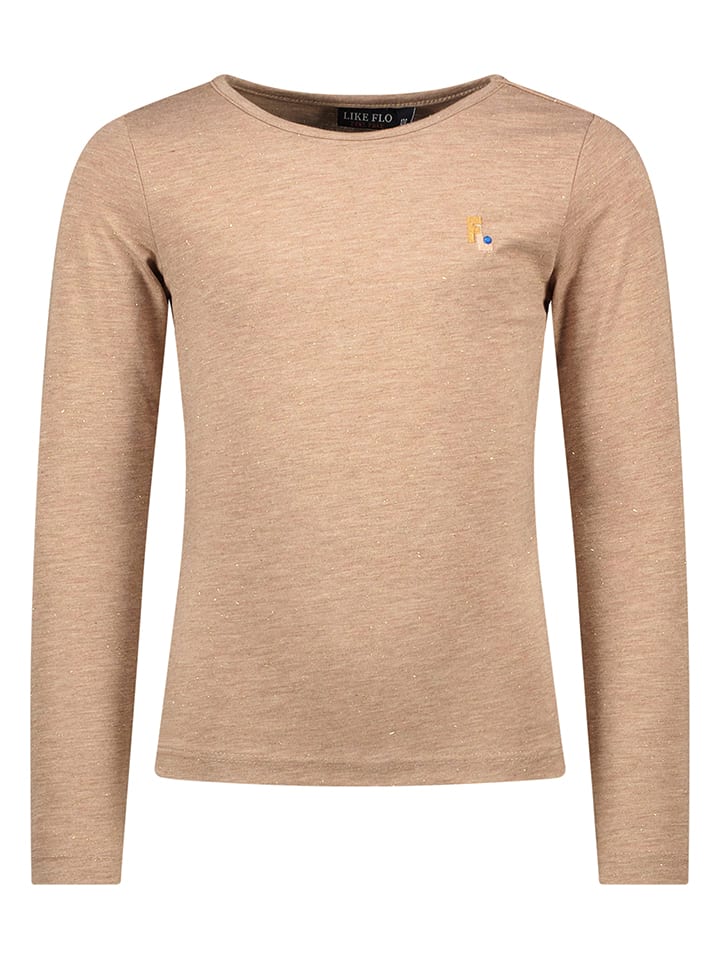 Like Flo Koszulka "Like Flo Flo" w kolorze jasnobrązowym rozmiar: 134