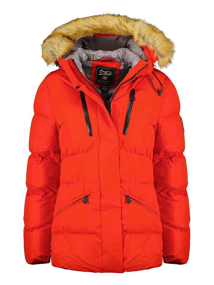 Canadian Peak Parka w kolorze czerwonym rozmiar: S