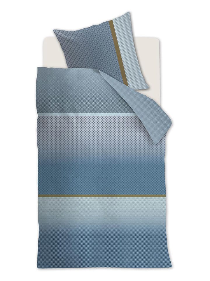 Beddinghouse Komplet pościeli satynowej "Alluring" w kolorze niebieskim rozmiar: 80x80 cm